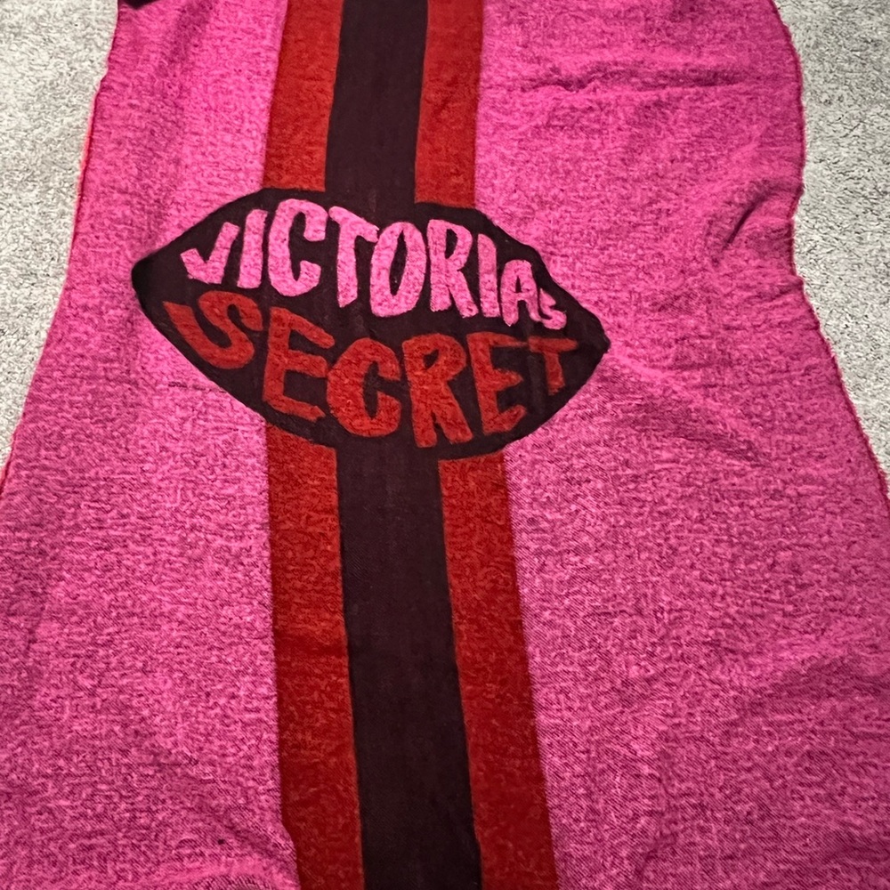 Victoria's Secret Pink and Red Logo Towel